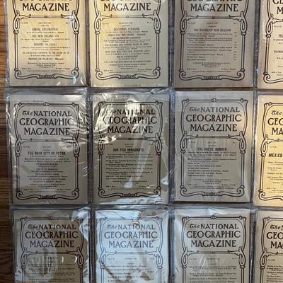 1907 Complete Set National Geographic Magazineâ€™s