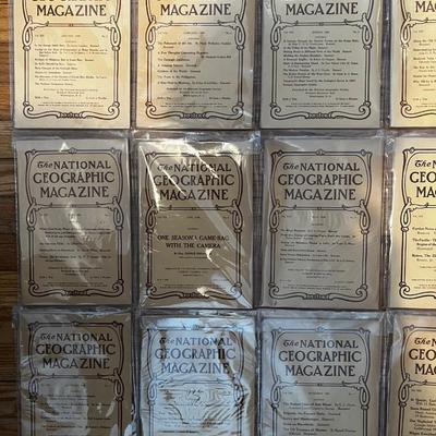 1908 Complete Set National Geographic Magazineâ€™s