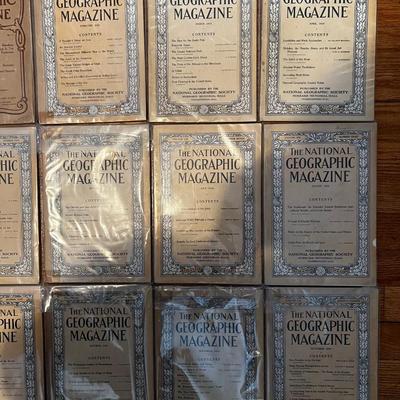 1910 Complete Set National Geographic Magazineâ€™s