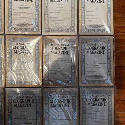 1914 Complete Set National Geographic Magazineâ€™s