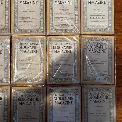 1916 Complete Set National Geographic Magazineâ€™s