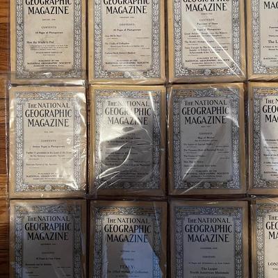 1916 Complete Set National Geographic Magazineâ€™s