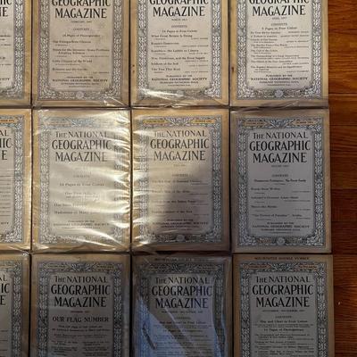 1917 Complete Set National Geographic Magazineâ€™s