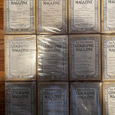 1917 Complete Set National Geographic Magazineâ€™s