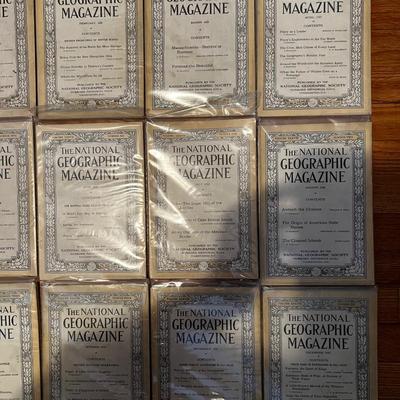 1920 Complete Set National Geographic Magazineâ€™s
