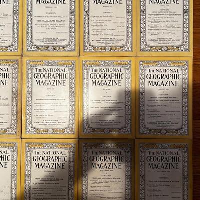 1924 Complete Set National Geographic Magazineâ€™s