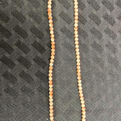 Beaded gemstone necklace