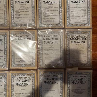 1918 Complete Set National Geographic Magazineâ€™s