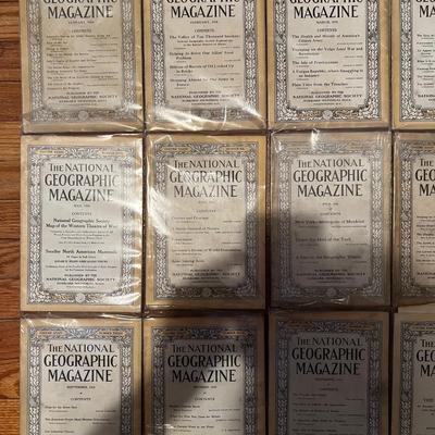 1918 Complete Set National Geographic Magazineâ€™s