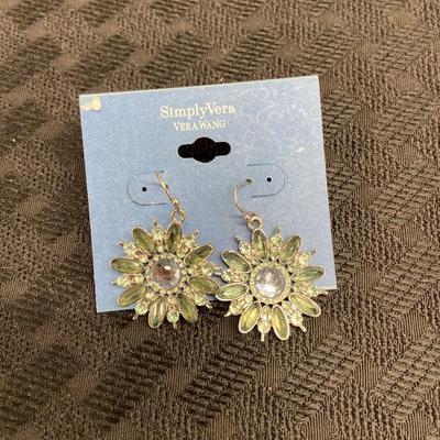 Vera Wang floral fishhook earrings