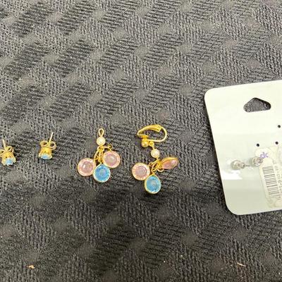 Fashion Post and fishhook clip on Earrings