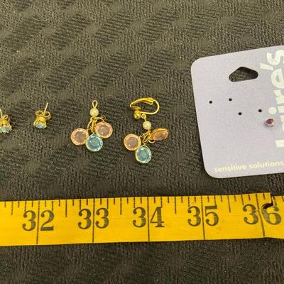 Fashion Post and fishhook clip on Earrings