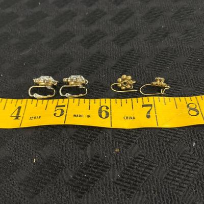 Vintage Fashion clip on earrings