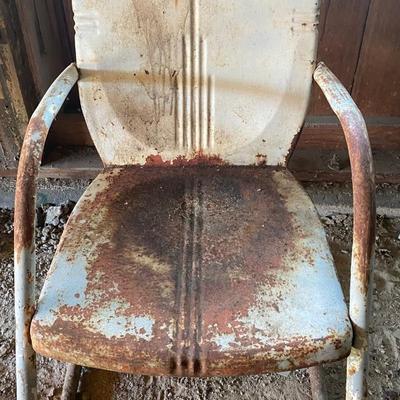 MCM Metal Patio Chair