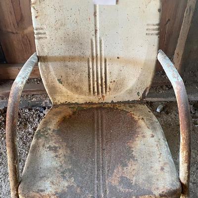 MCM Metal Patio Chair
