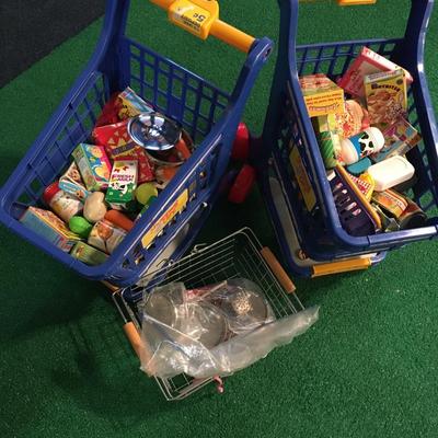 Childrens grocery carts