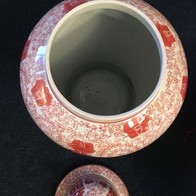 Extra large ginger jar with lid