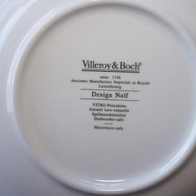 VILLEROY AND BOCH 8" LUNCHEON PLATES/WHIMSICAL " DESIGN NAIF "THEME NOAHS ARK /OTHER