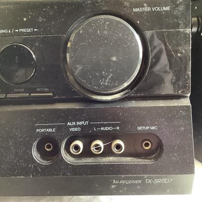 383 Bose Speaker System with Speakers AV Receiver TX-SR507 Two Stands