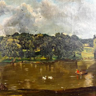 1212 Replica of Wivenhoe Park, Essex Oil Painting by John Constable