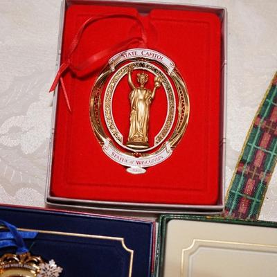 HOLIDAY GROUPING OF THE THREE WHITEHOUSE ORNAMENTS