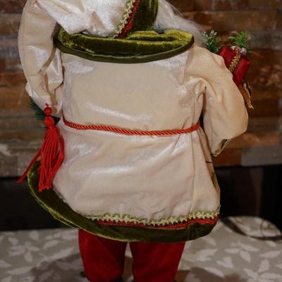 HOLIDAY SANTA CRAFTED HAND DECORATED QUALITY 21"