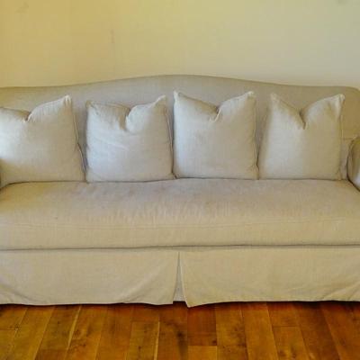 Wendell 90'' Slipcovered Sofa