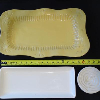 Set of (3) Designer Serving Platters