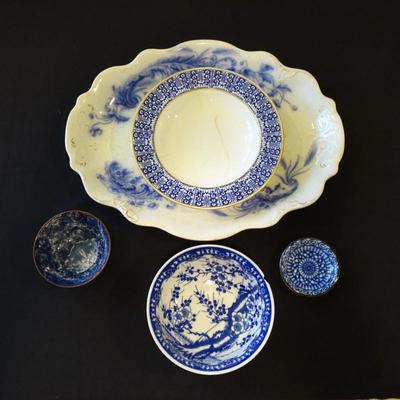 Beautiful Collection of Blue/White Serving Dishes