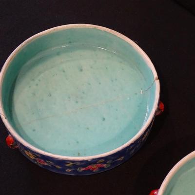 Vintage Japanese Porcelain Stacking 4 Tier Rice Soup Jubako Bento Box Bowls and a Sushi Boat Shaped Plate with Lid