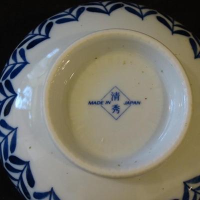 Beautiful Grouping of Three Sets of (3) Small Japanese Rice Bowls