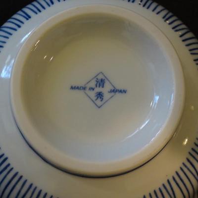 Beautiful Grouping of Three Sets of (3) Small Japanese Rice Bowls