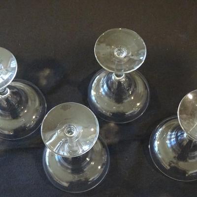 Set of (4) Vintage Margarita Glasses