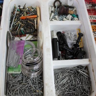 LARGE Lot of Hand Tools, Screws, Nails, and Clamps