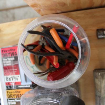 LARGE Lot of Hand Tools, Screws, Nails, and Clamps