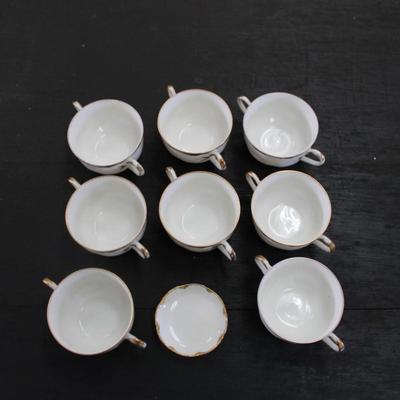 x8 Vintage Haviland France Limoges Two Handled Soup Cup / Teacup and a Small Bowl