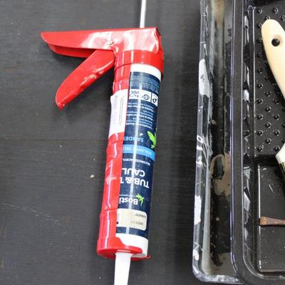 Large Lot of Painting Supplies and Adhesives