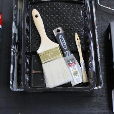 Large Lot of Painting Supplies and Adhesives