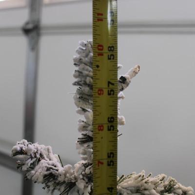 Five Trees - Three Fake Flocked Christmas Trees (Pre-Lit) and Two New 30" PVC Tree (Unlit)