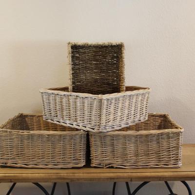 Set of 4 Large Storage Baskets