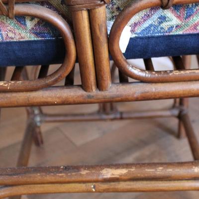 Unique Large Bamboo Rattan Chair - Club/Barrel Style