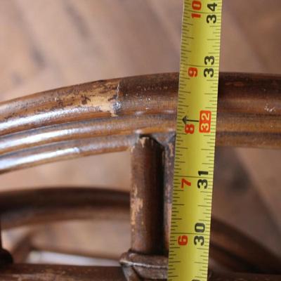Unique Large Bamboo Rattan Chair - Club/Barrel Style
