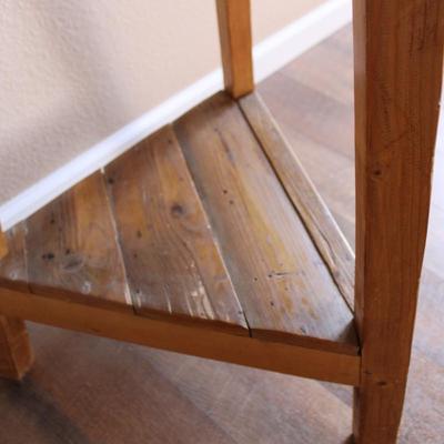 Circular 3-Legged Side Table; 31" High