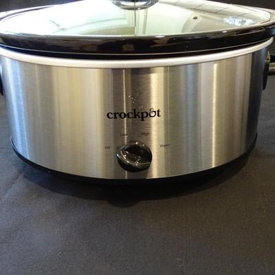 Black and Stainless Steel. Crockpot and Sunbeam Toaster