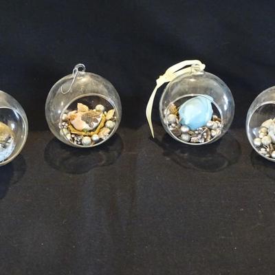 Unique Four Bird Nests Ornaments