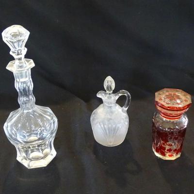 Three Vintage Decanters