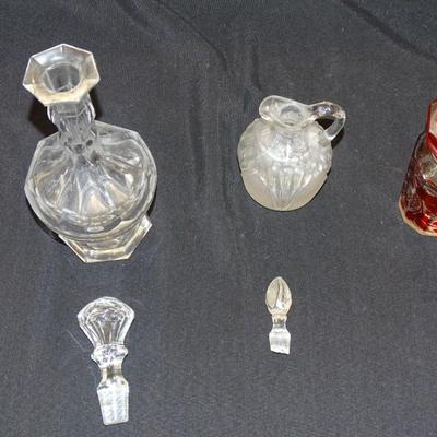 Three Vintage Decanters