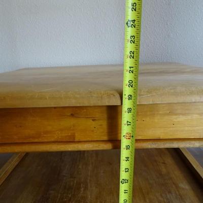 Large Rustic Turned Leg Coffee Table