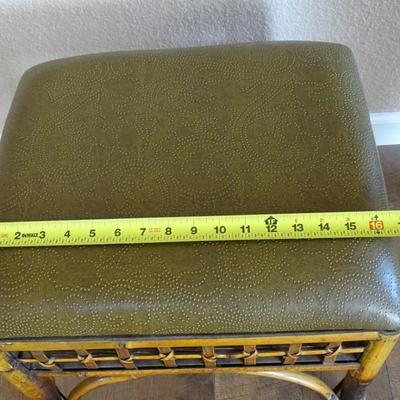 Set of (2) Rattan Ottomans
