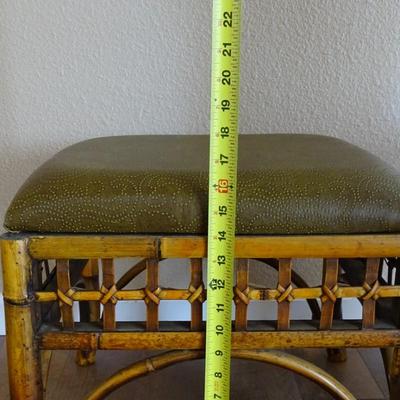 Set of (2) Rattan Ottomans